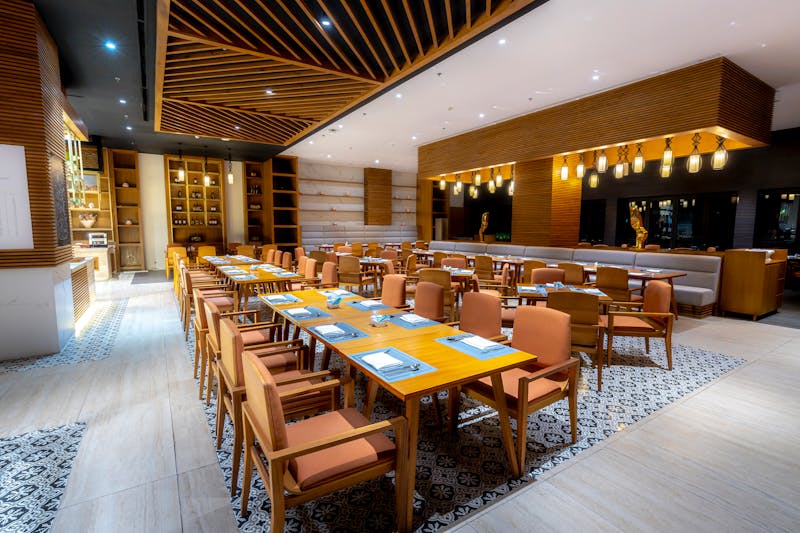 Happy customers dining